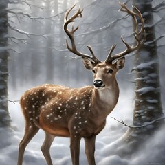 Obraz premium deer in the forest