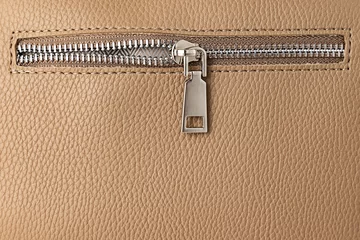 Fotobehang Leather bag and zipper as texture background © ValentinValkov