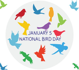 national bird day is celebrated every year on 5 january.
