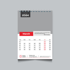 Wall Calendar Design 2024
