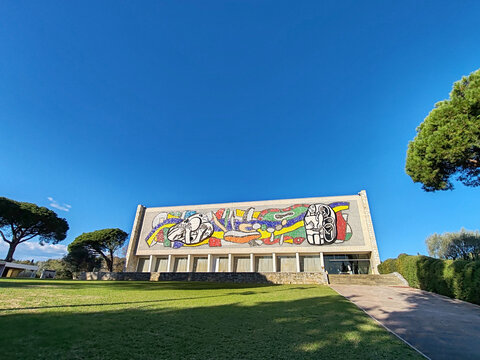 Biot, France - December 4, 2023: The Fernand Leger national museum in Biot