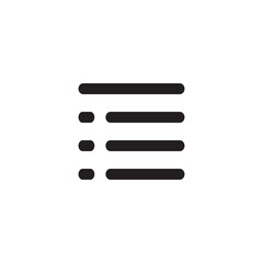 Menu bar vector icon