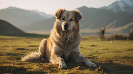 Central Asian Shepherd Dog (AKA Alabay, Alabai, Boribasar, Tobet, Chuponi, Volkodav), AI Generated - 688681184