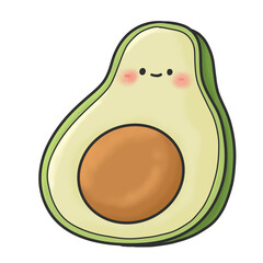 Avocado cartoon