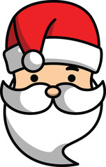 vector cartoon santa claus christmas greeting for christmas celebration