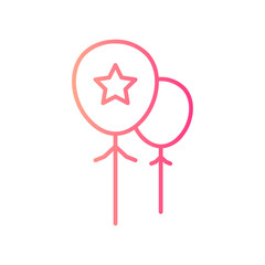 heart shape gradient icon