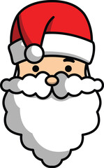 vector cartoon santa claus christmas greeting for christmas celebration
