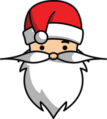 vector cartoon santa claus christmas greeting for christmas celebration