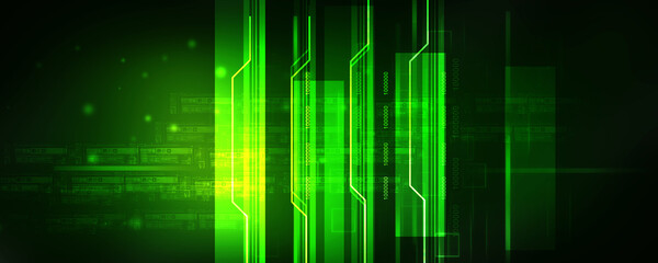 Obraz premium 2d illustration Abstract futuristic electronic circuit technology background