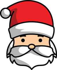 vector cartoon santa claus christmas greeting for christmas celebration