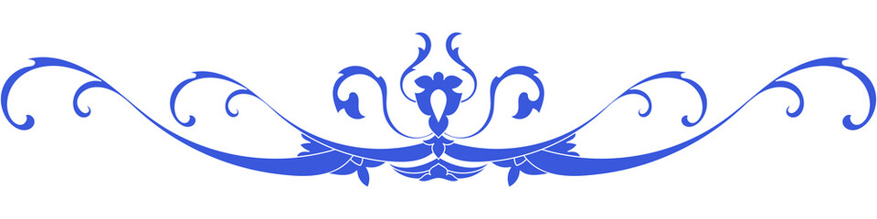 Blue Thai pattern corner for decorating frame envelopes Paper printing