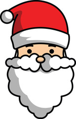 vector cartoon santa claus christmas greeting for christmas celebration