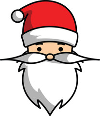 vector cartoon santa claus christmas greeting for christmas celebration