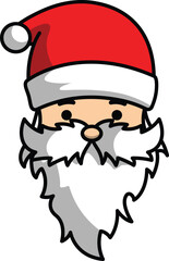 vector cartoon santa claus christmas greeting for christmas celebration