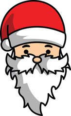 vector cartoon santa claus christmas greeting for christmas celebration