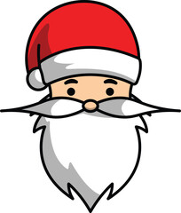 vector cartoon santa claus christmas greeting for christmas celebration