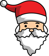 vector cartoon santa claus christmas greeting for christmas celebration