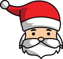 vector cartoon santa claus christmas greeting for christmas celebration