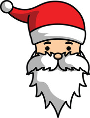 vector cartoon santa claus christmas greeting for christmas celebration