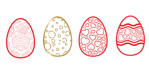 easter eggs set