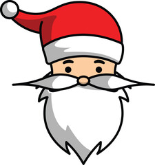 vector cartoon santa claus christmas greeting for christmas celebration