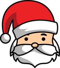 vector cartoon santa claus christmas greeting for christmas celebration