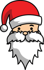 vector cartoon santa claus christmas greeting for christmas celebration