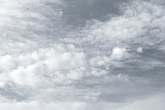 Black sky with white cloud. Dark background before Rainstorm. for wallpaper, backdrop and design.