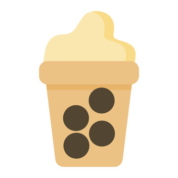  bubble tea with ice cream