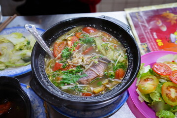 Vietnamese fish sour soup