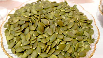 various nuts and seeds for healthy food samples