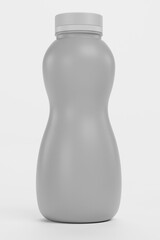 Realistic 3D Render of Empty Food Container