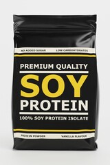 Realistic 3D Render of Soy Protein