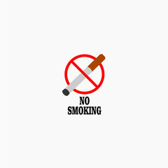 No smoking icon trendy and modern no smoking symbol  isolated on white background 