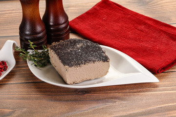 Delicous liver pate snack appetizer