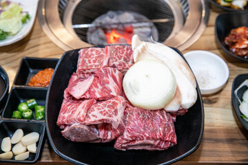 Korean beef Raw short ribs