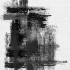 Abstract drawn monochromatic background. Grunge texture