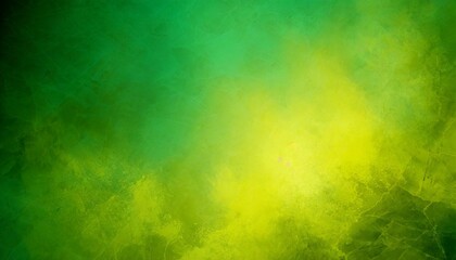 green and yellow background texture with distressed vintage grunge and shiny spotlight corner design