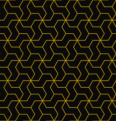 Retro geometric seamless pattern vector image