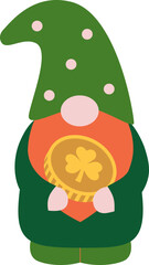 Cute St. Patrick's Day Gnome Vector