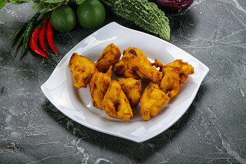 Indian cuisine - paneer pakora cheese