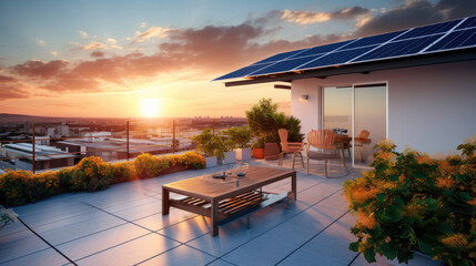 Renewable energy technology on the rooftop