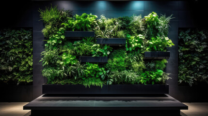 Smart Home's vertical garden automated irrigation LED lighting