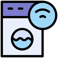 Smart Washing Machine vector design.svg
