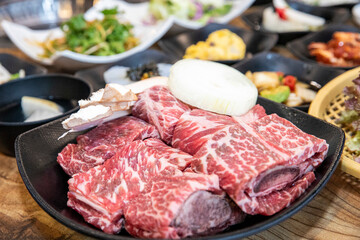 Korean beef Raw short ribs