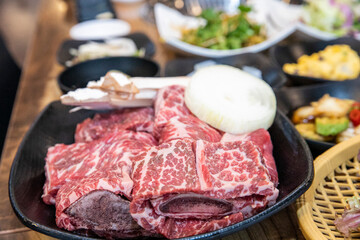 Korean beef Raw short ribs