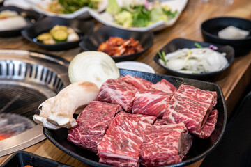 Korean beef Raw short ribs