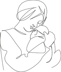 mother with newborn baby