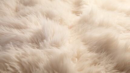 a cozy close-up view of a fluffy rug, capturing its soft pile
