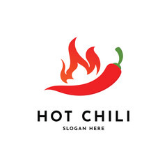 Obraz premium Hot chili logo design concept idea 